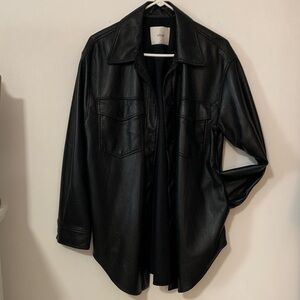 Wilfred Black Leather Jacket